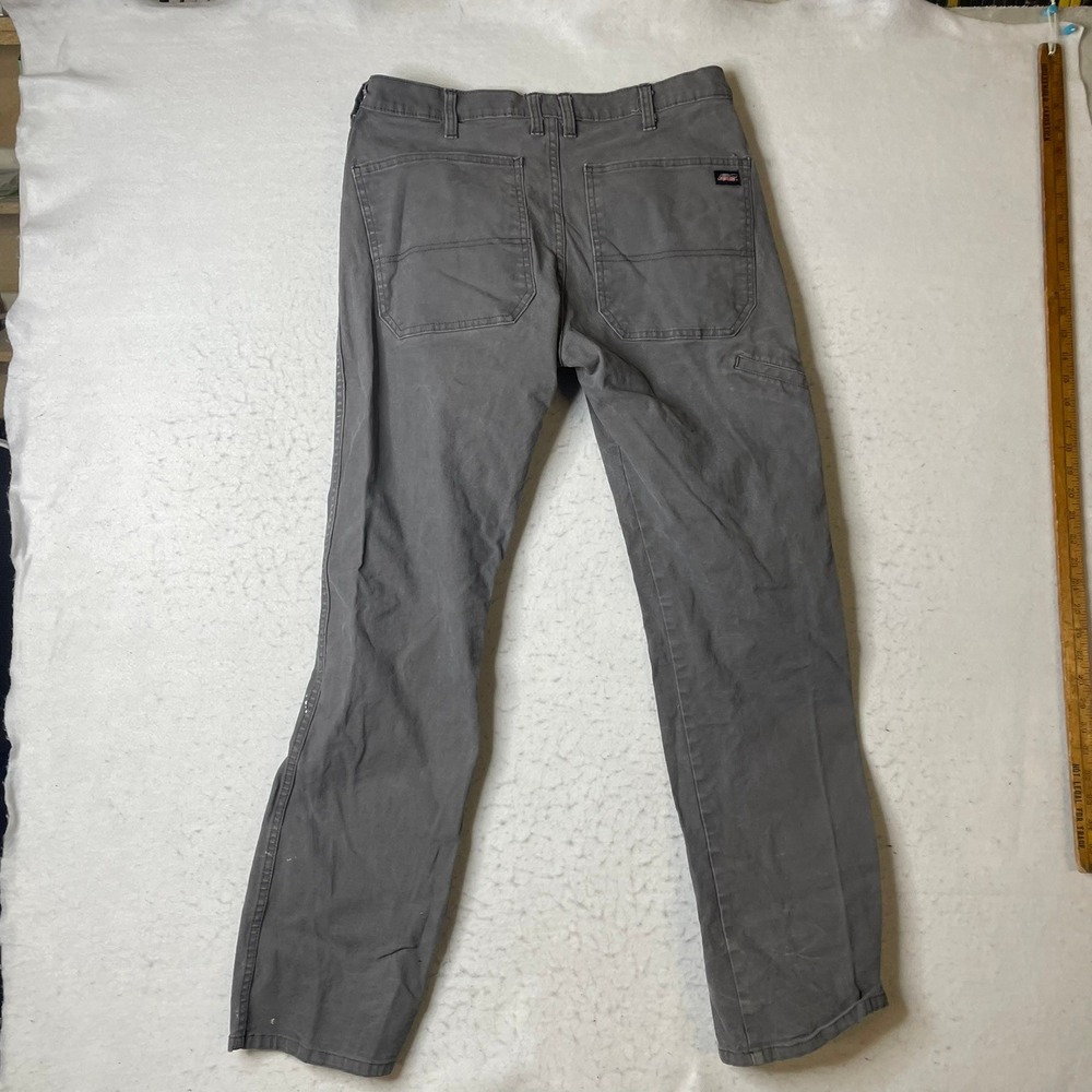 Dickies Work Pants Mens 32x32 Gray Carpenter Utility Twill Regular Fit - Picture 3 of 9